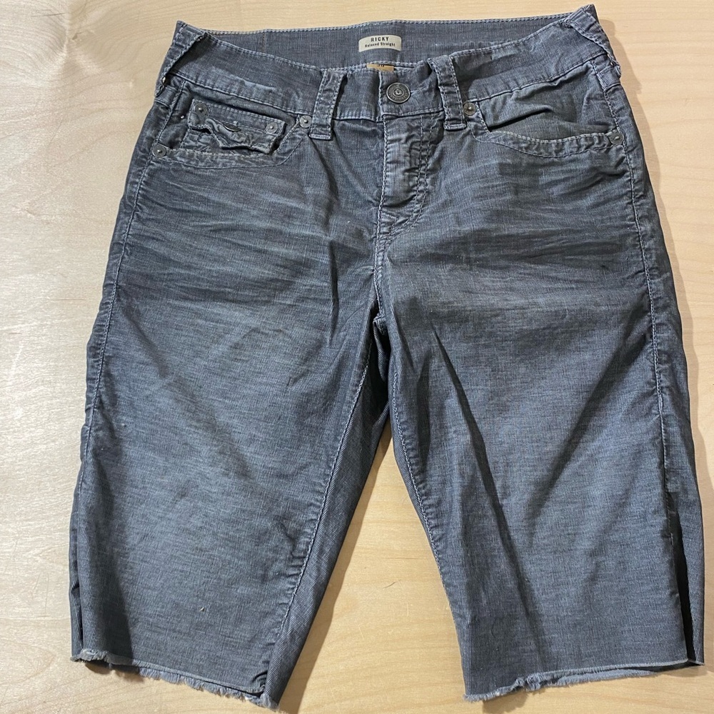 True Religion Ricky Relaxed Straight Corduroy Shorts Size 30 (LQ)